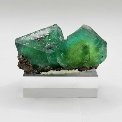 Natural Green Fluorite with Pyrite Mineral Specimen - Gem Avenue Retail