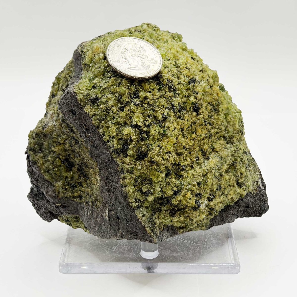 Natural Green Peridot Mineral Specimen - Gem Avenue Retail
