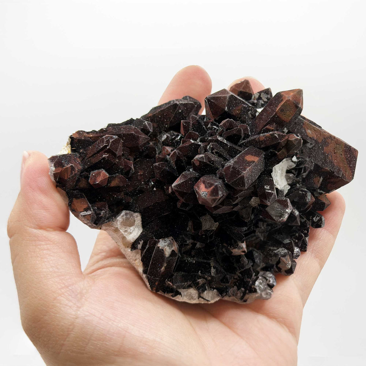 Natural Quartz with Hematite Mineral Specimen - Gem Avenue Retail