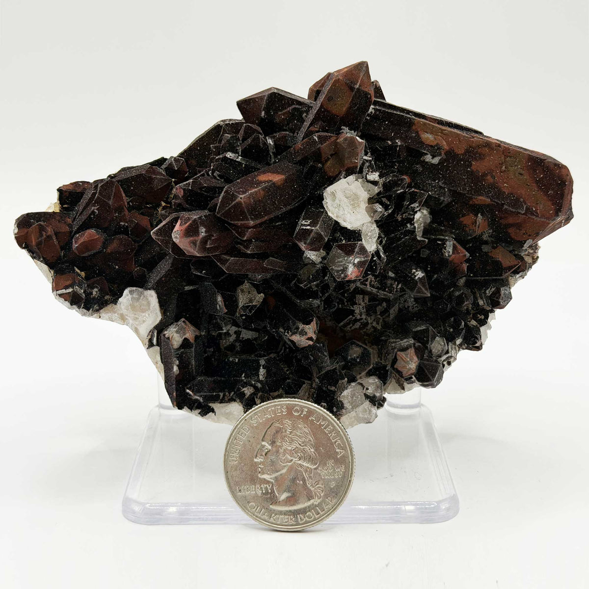 Natural Quartz with Hematite Mineral Specimen - Gem Avenue Retail