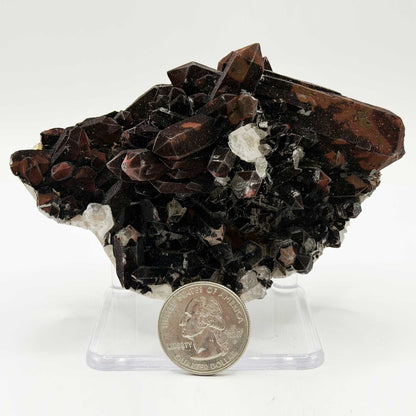 Natural Quartz with Hematite Mineral Specimen - Gem Avenue Retail