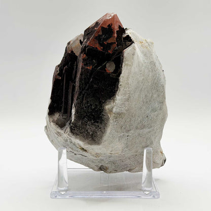 Natural Quartz with Hematite Mineral Specimen - Gem Avenue Retail
