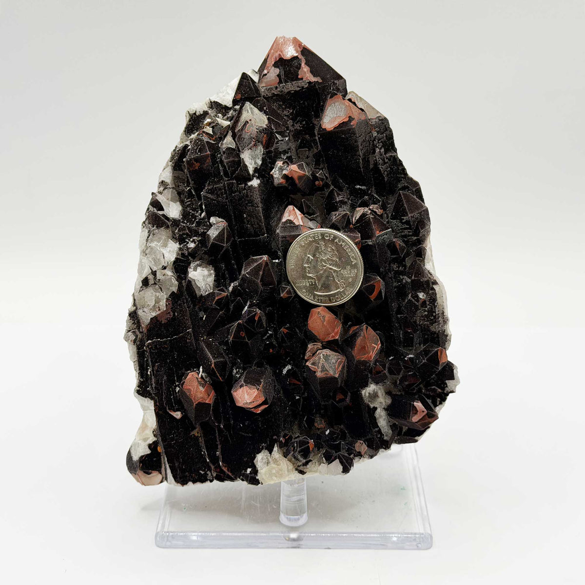 Natural Quartz with Hematite Mineral Specimen - Gem Avenue Retail