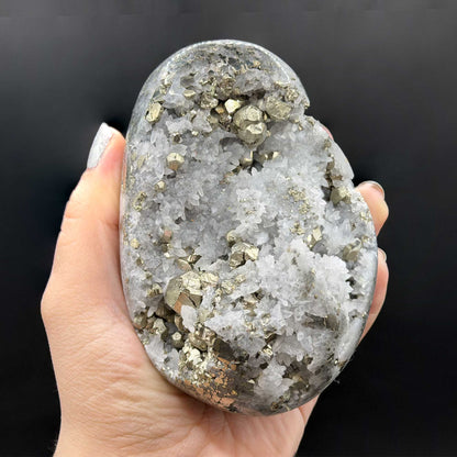 Pyrite With Quartz Mineral Specimen - Gem Avenue Ratail