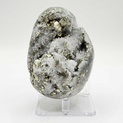Pyrite With Quartz Mineral Specimen - Gem Avenue Ratail