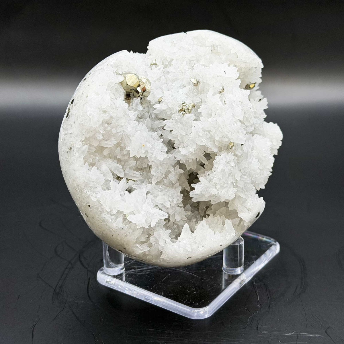 Pyrite With Quartz Mineral Specimen - Gem Avenue Ratail
