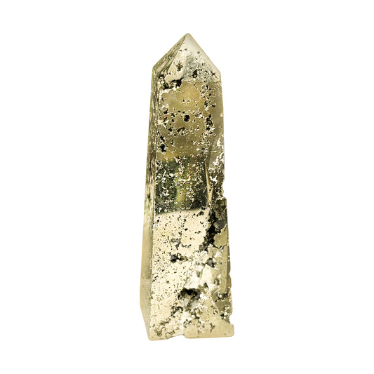 Pyrite Crystal Gemstone Obelisk Tower Point - Gem Avenue