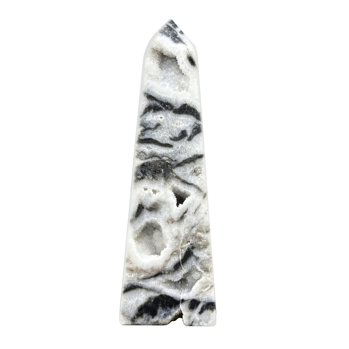 Natural Sphalerite Crystal Gemstone Obelisk Tower Point Polished Stone for Grounding, Energy Boost & Spiritual Growth - RPO465