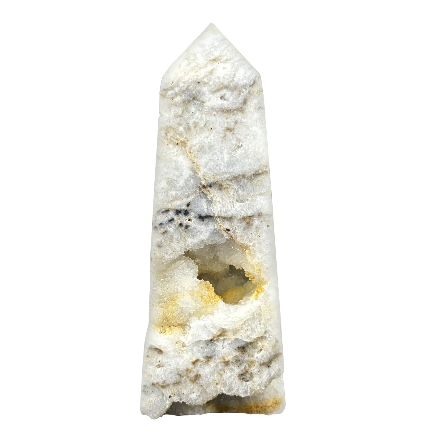 Natural Sphalerite Crystal Gemstone Obelisk Tower Point Polished Stone for Energy, Grounding, Focus & Spiritual Growth - RPO466