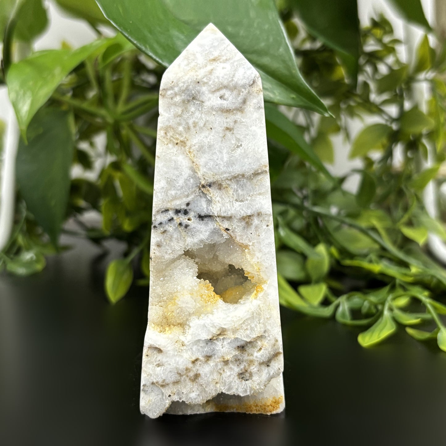 Natural Sphalerite Crystal Gemstone Obelisk Tower Point Polished Stone for Energy, Grounding, Focus & Spiritual Growth - RPO466