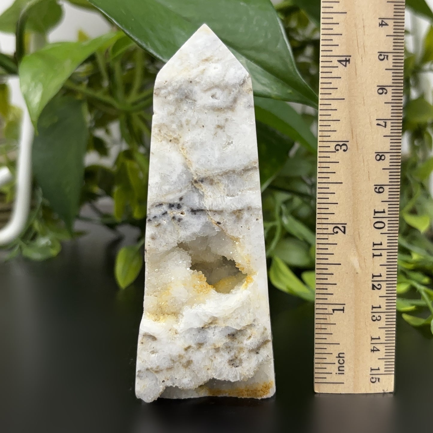Natural Sphalerite Crystal Gemstone Obelisk Tower Point Polished Stone for Energy, Grounding, Focus & Spiritual Growth - RPO466