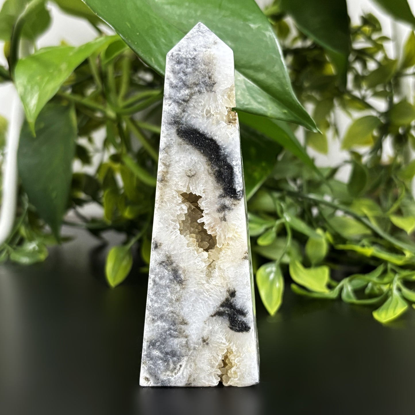 Natural Sphalerite Crystal Obelisk Tower Point Healing Gemstone for Energy, Grounding & Spiritual Growth - RPO467