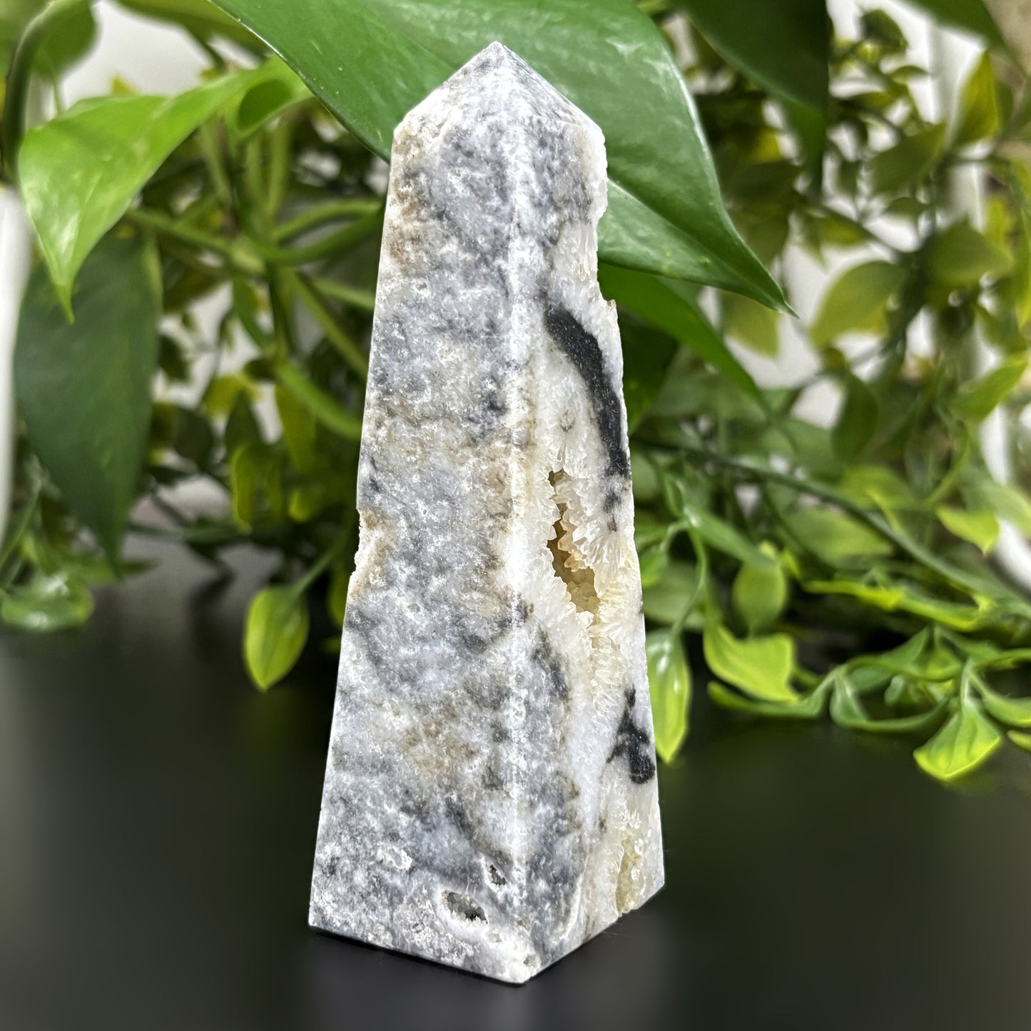 Natural Sphalerite Crystal Obelisk Tower Point Healing Gemstone for Energy, Grounding & Spiritual Growth - RPO467