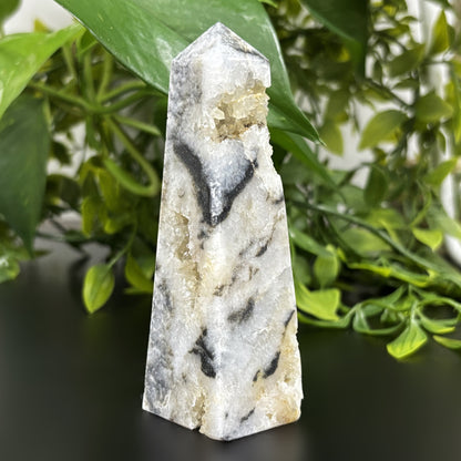 Natural Sphalerite Crystal Obelisk Tower Point Healing Gemstone for Energy, Grounding & Spiritual Growth - RPO467