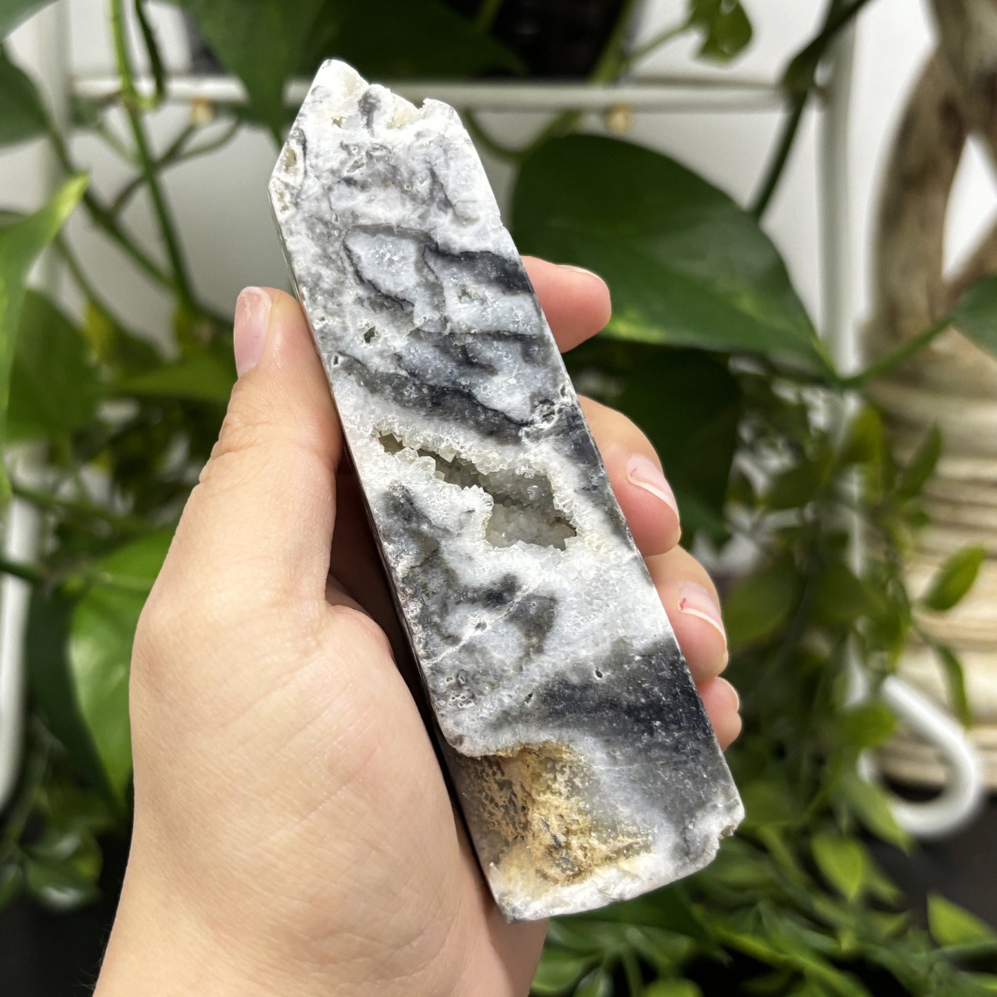 Natural Sphalerite Crystal Obelisk Tower Point Healing Gemstone for Energy, Grounding & Spiritual Clarity - RPO468