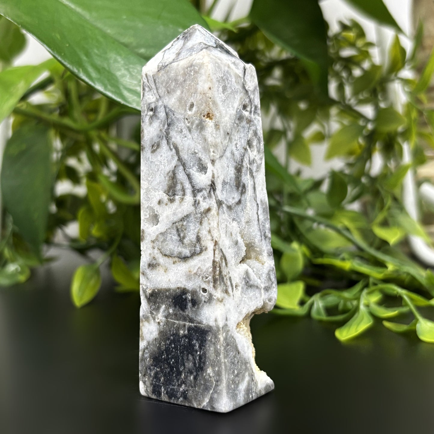 Natural Sphalerite Crystal Obelisk Tower Point Healing Gemstone for Energy, Grounding & Spiritual Clarity - RPO468