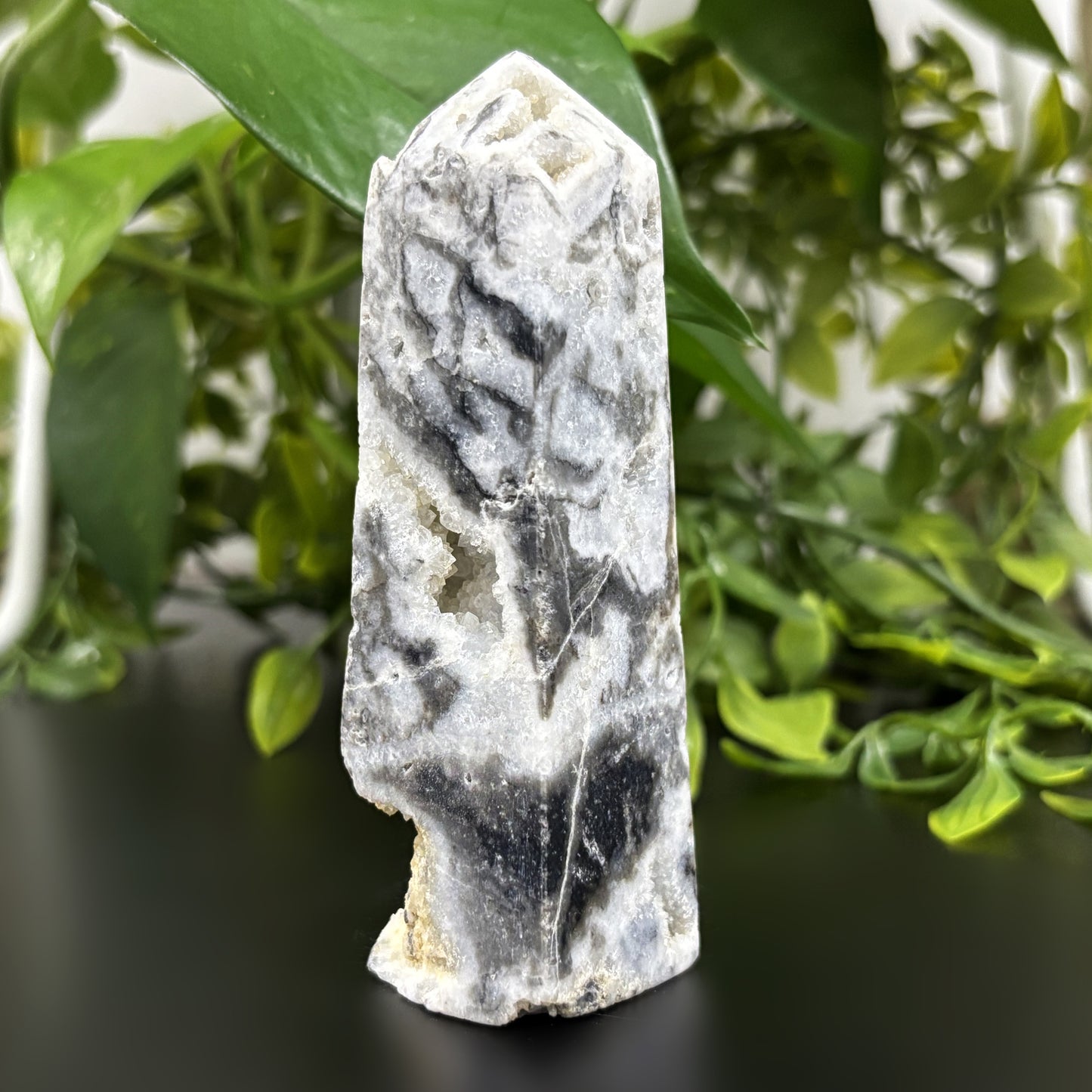 Natural Sphalerite Crystal Obelisk Tower Point Healing Gemstone for Energy, Grounding & Spiritual Clarity - RPO468