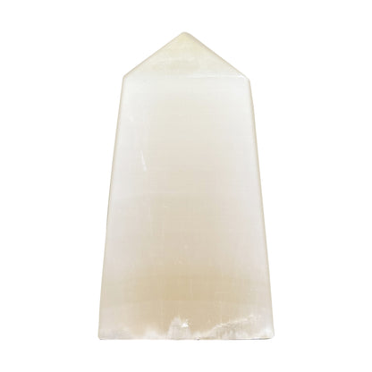 Natural Honey Calcite Crystal Obelisk Tower Point Polished Healing Stone for Energy, Confidence, Focus & Spiritual Growth - RPO471