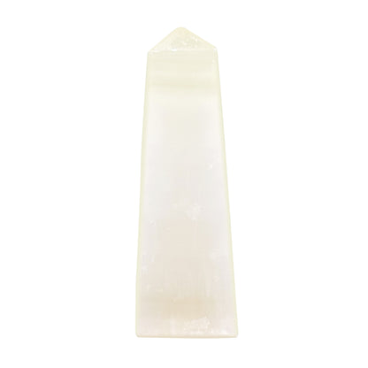 Natural Honey Calcite Crystal Obelisk Tower Point Healing Stone for Energy, Focus, Motivation & Spiritual Growth - RPO472