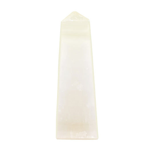 Natural Honey Calcite Crystal Obelisk Tower Point Healing Stone for Energy, Focus, Motivation & Spiritual Growth - RPO472