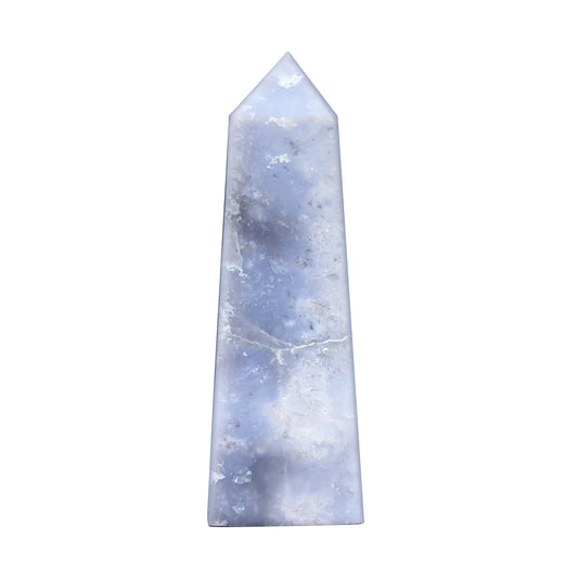 Gray Plume Agate Obelisk Tower Point - Gem Avenue