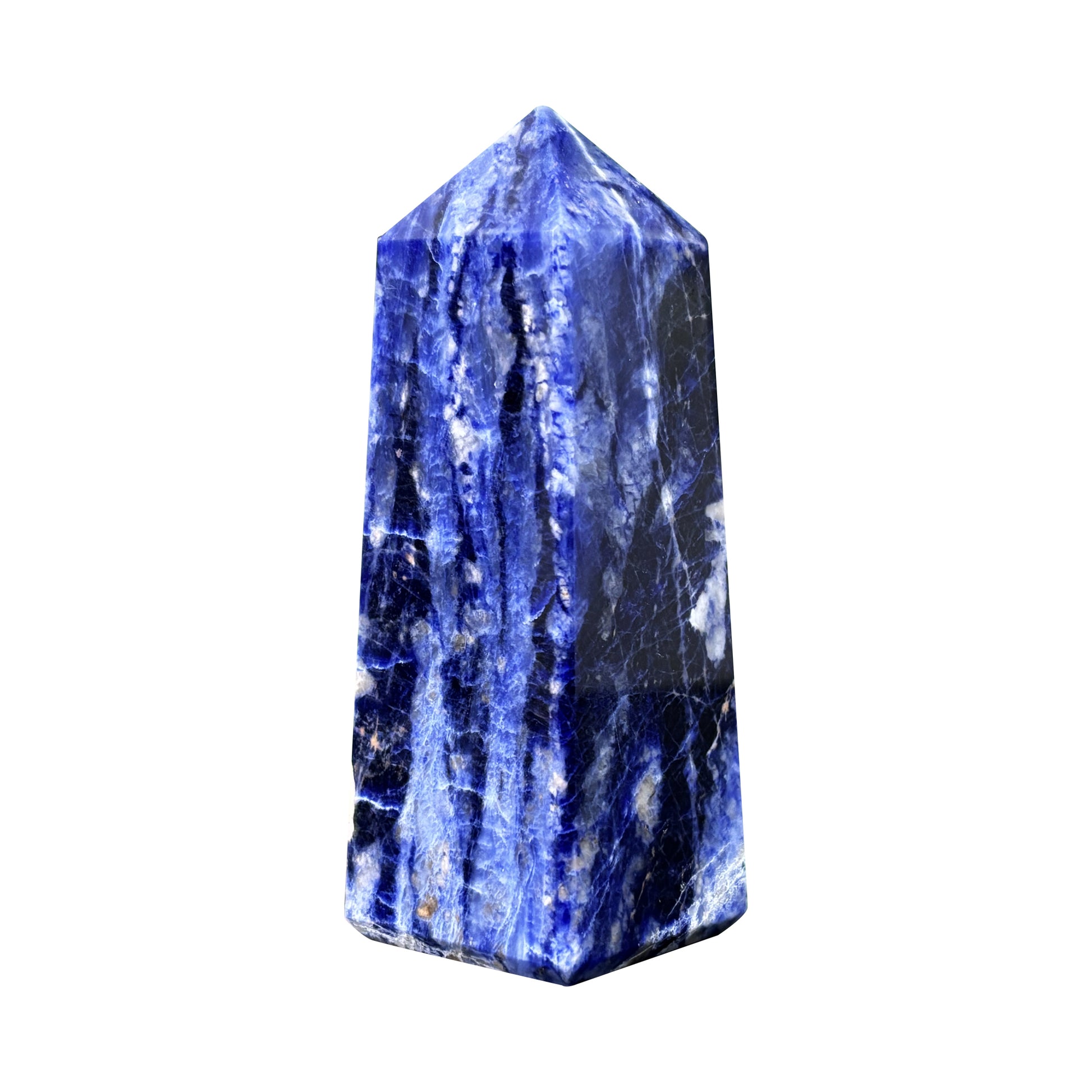 Sodalite Crystal Gemstone Obelisk Tower Point - Gem Avenue