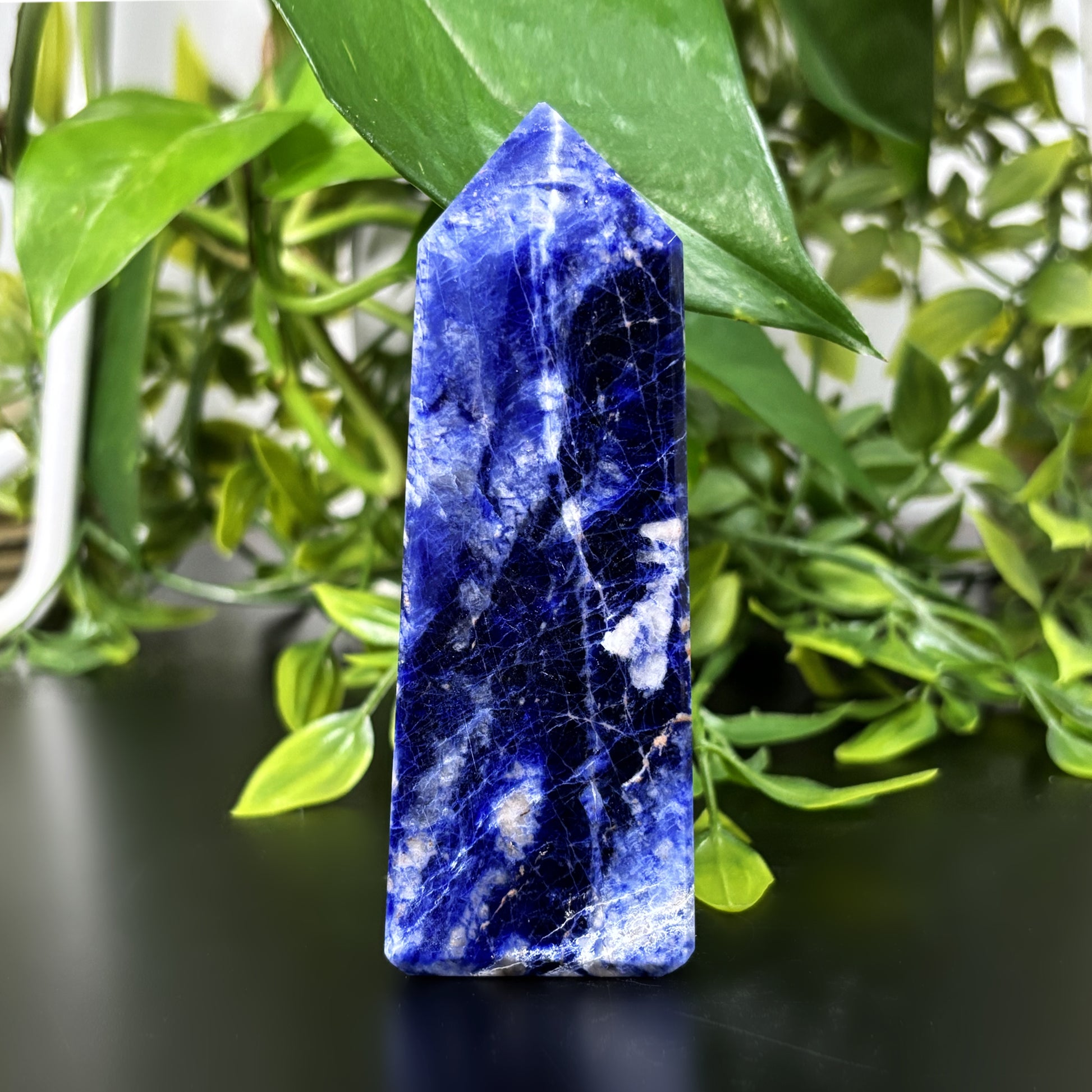 Sodalite Crystal Gemstone Obelisk Tower Point - Gem Avenue