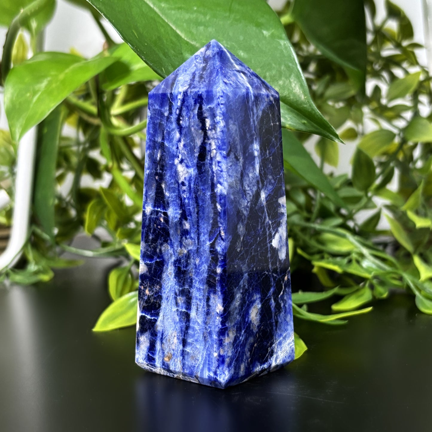Sodalite Crystal Gemstone Obelisk Tower Point - Gem Avenue