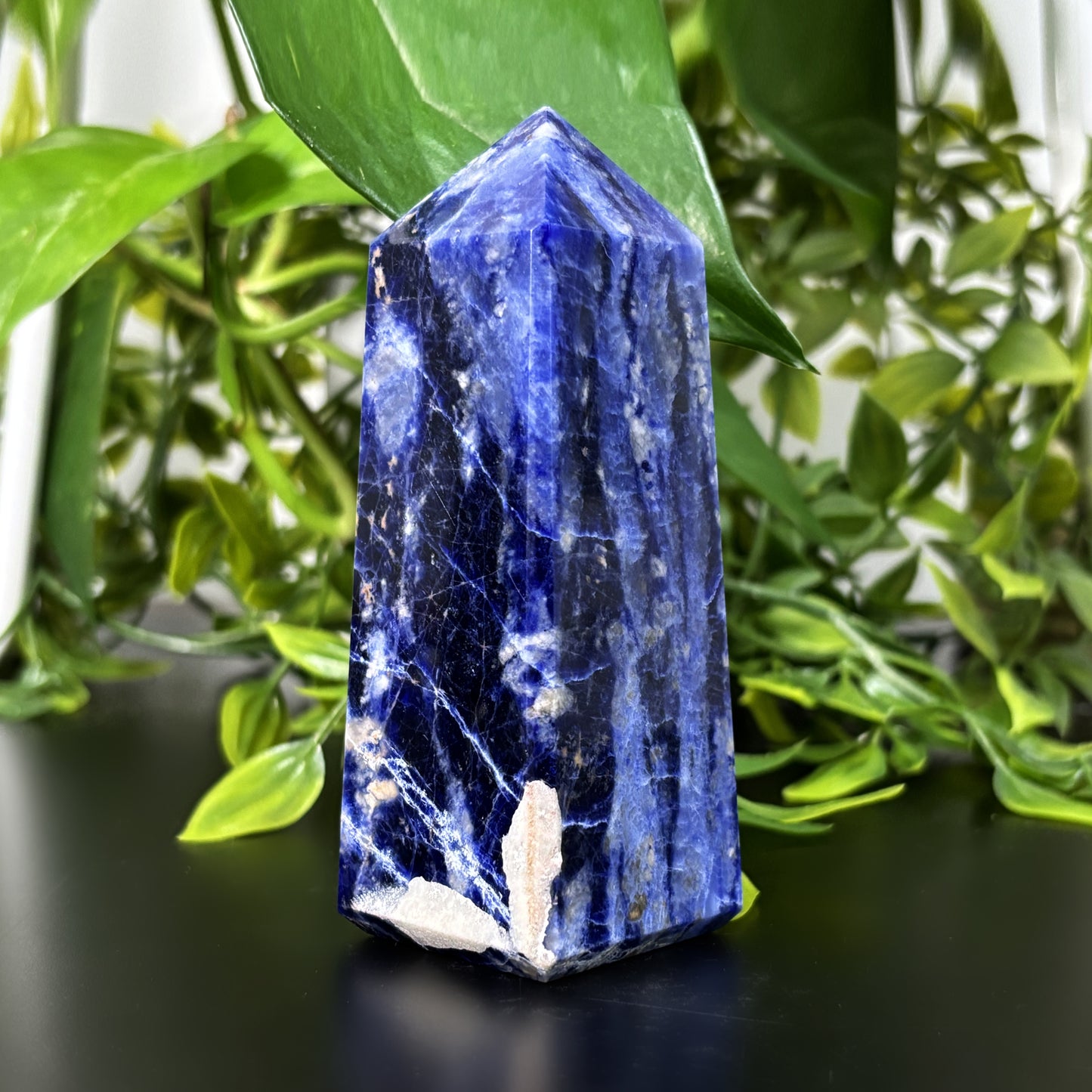 Sodalite Crystal Gemstone Obelisk Tower Point - Gem Avenue