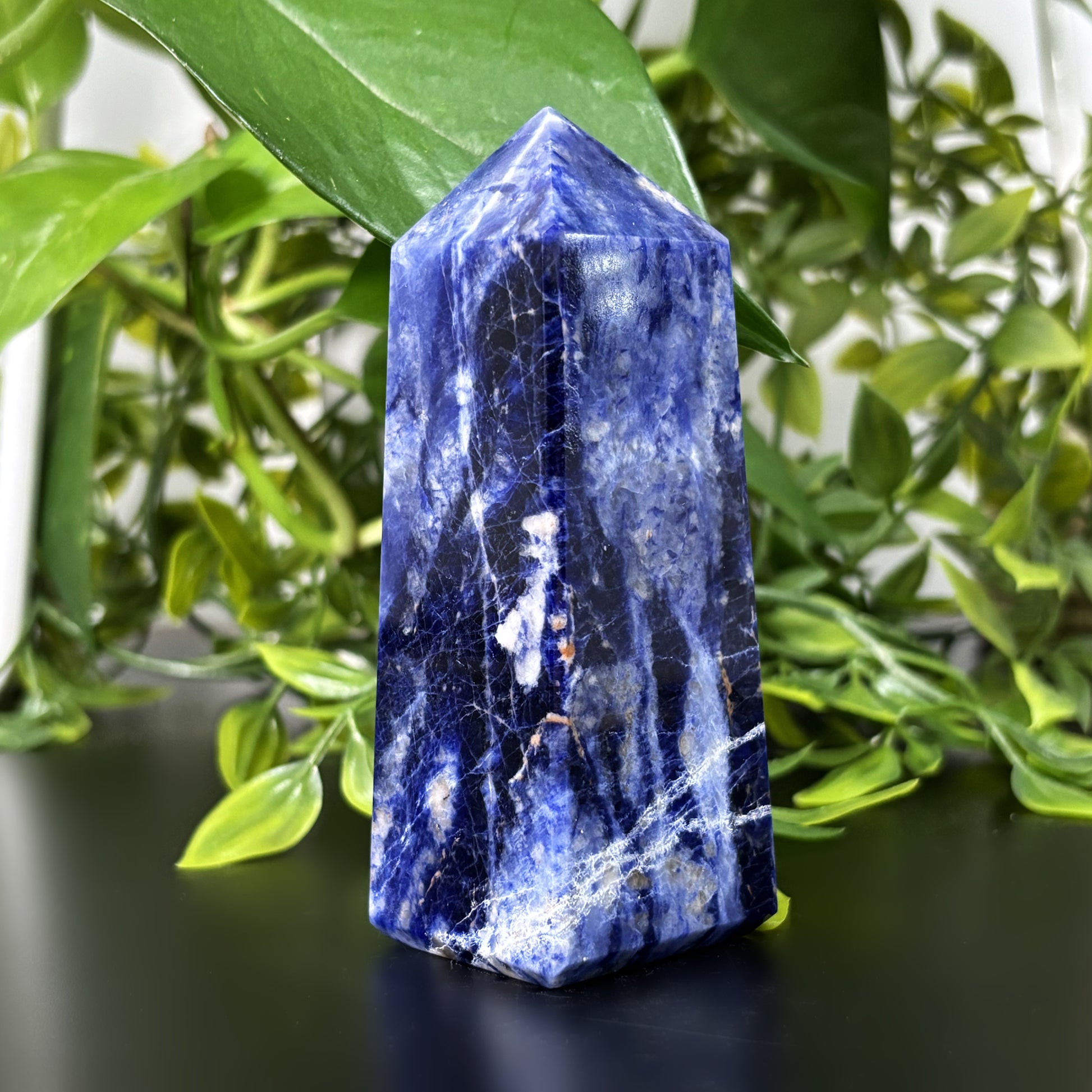 Sodalite Crystal Gemstone Obelisk Tower Point - Gem Avenue