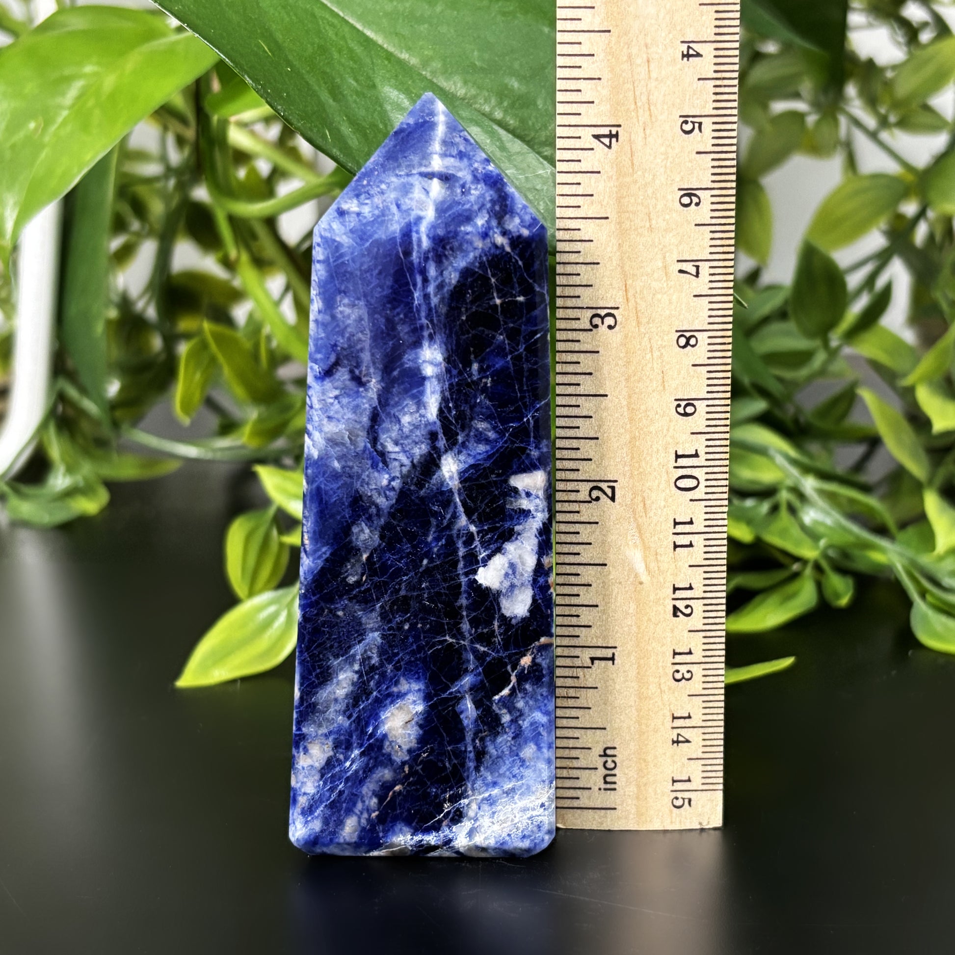 Sodalite Crystal Gemstone Obelisk Tower Point - Gem Avenue