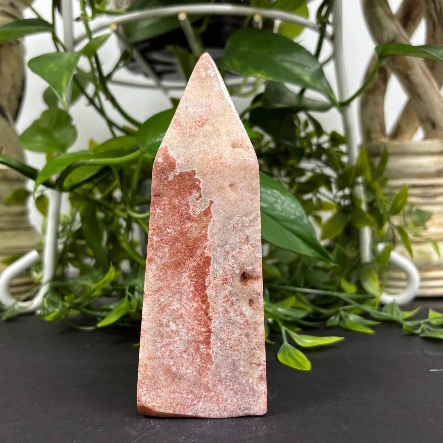 Natural Pink Amethyst Crystal Obelisk Tower – RPO490