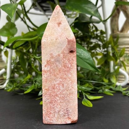 Natural Pink Amethyst Crystal Obelisk Tower – RPO490