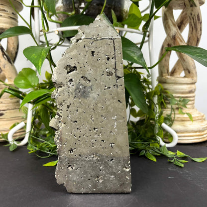 Natural Pyrite Crystal Gemstone Obelisk 9" Tower Point - RPO492