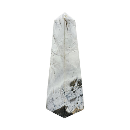 Natural Blue Aragonite Crystal Obelisk Tower - Gem Avenue