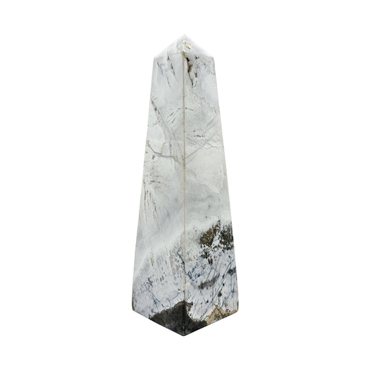 Natural Blue Aragonite Crystal Obelisk Tower - Gem Avenue