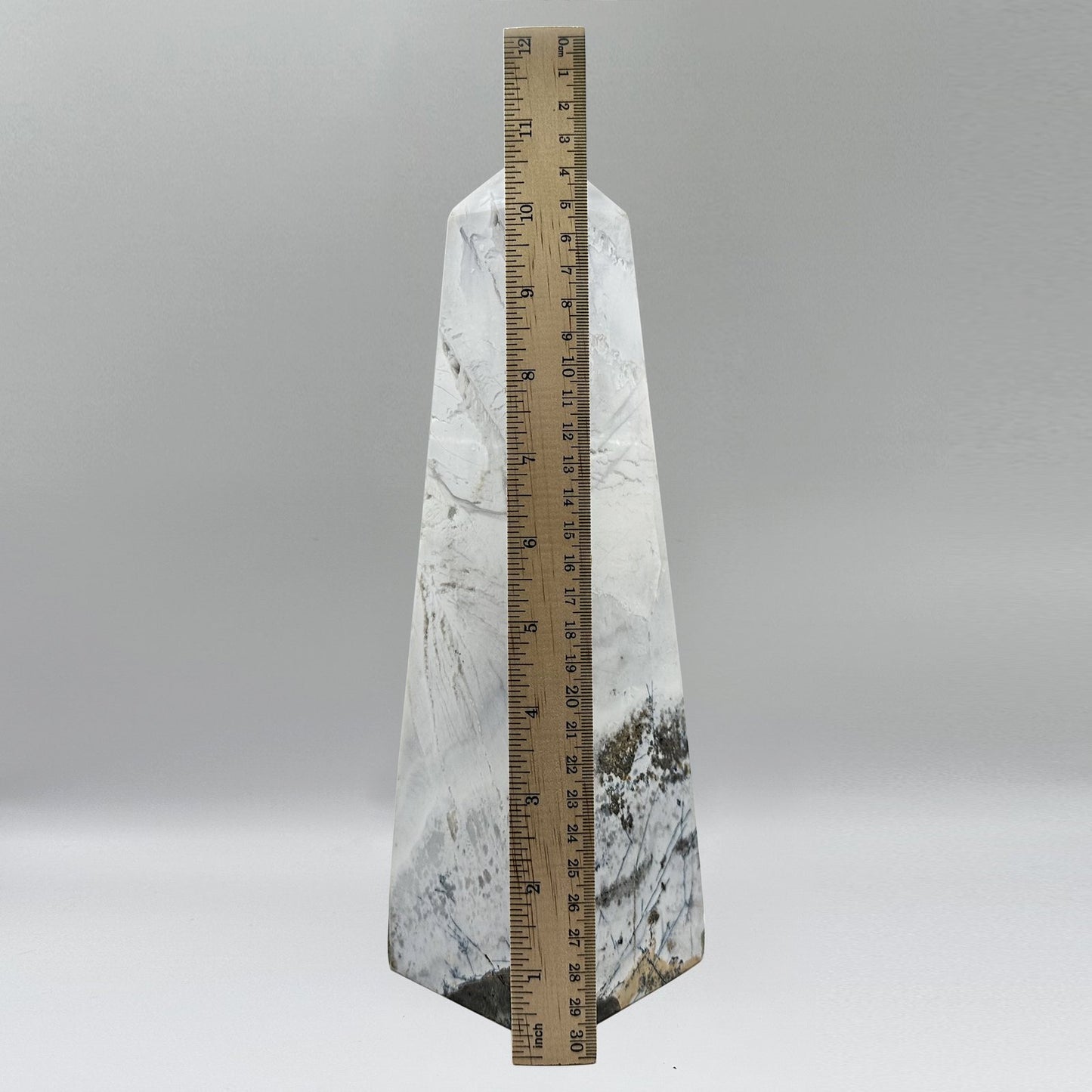 Natural Blue Aragonite Crystal Obelisk Tower - Gem Avenue