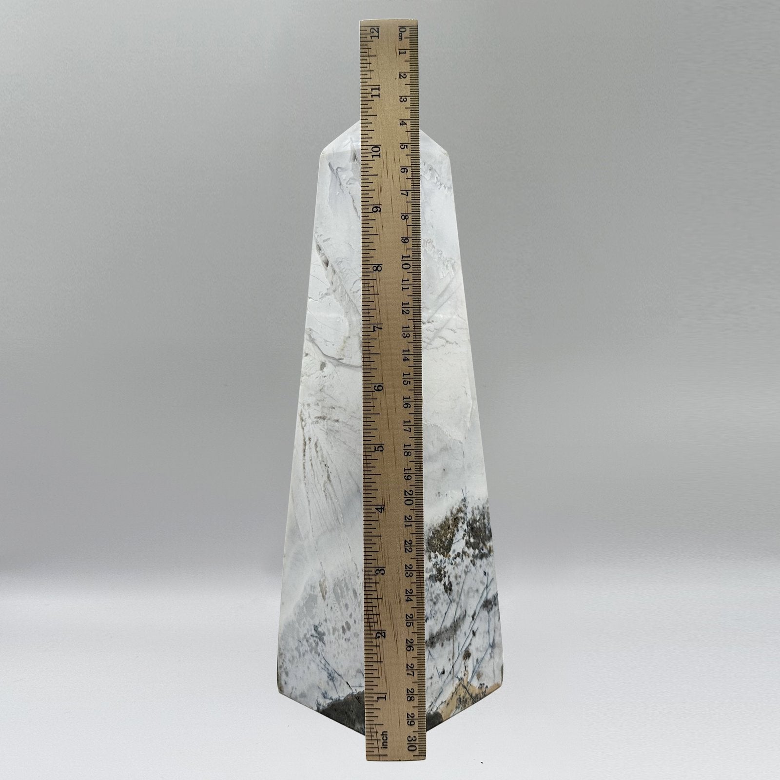 Natural Blue Aragonite Crystal Obelisk Tower - Gem Avenue