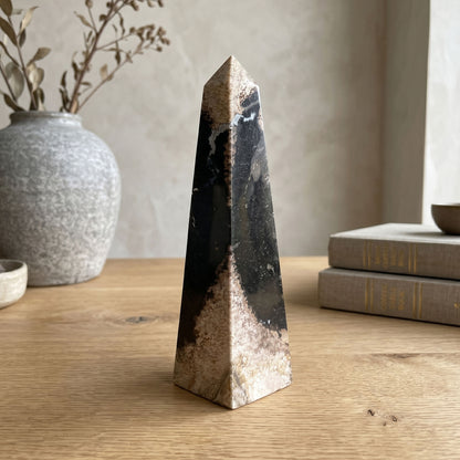 Palm Root Obelisk Tower Point Indonesia 11.25" Tall