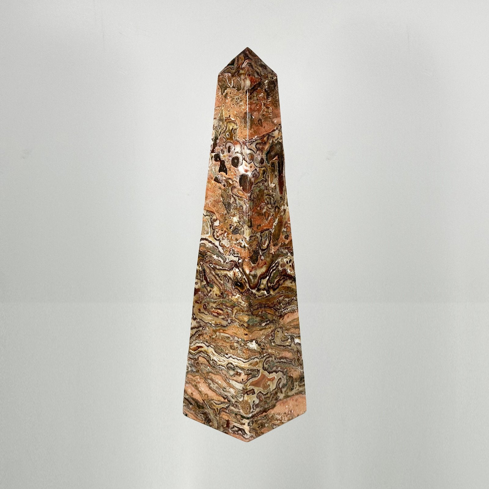 Natural Picasso Jasper Polished Tower - Gem Avenue