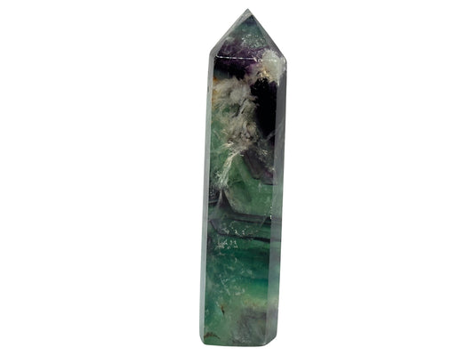 4.5 Inches Natural Fluorite Polished Tower