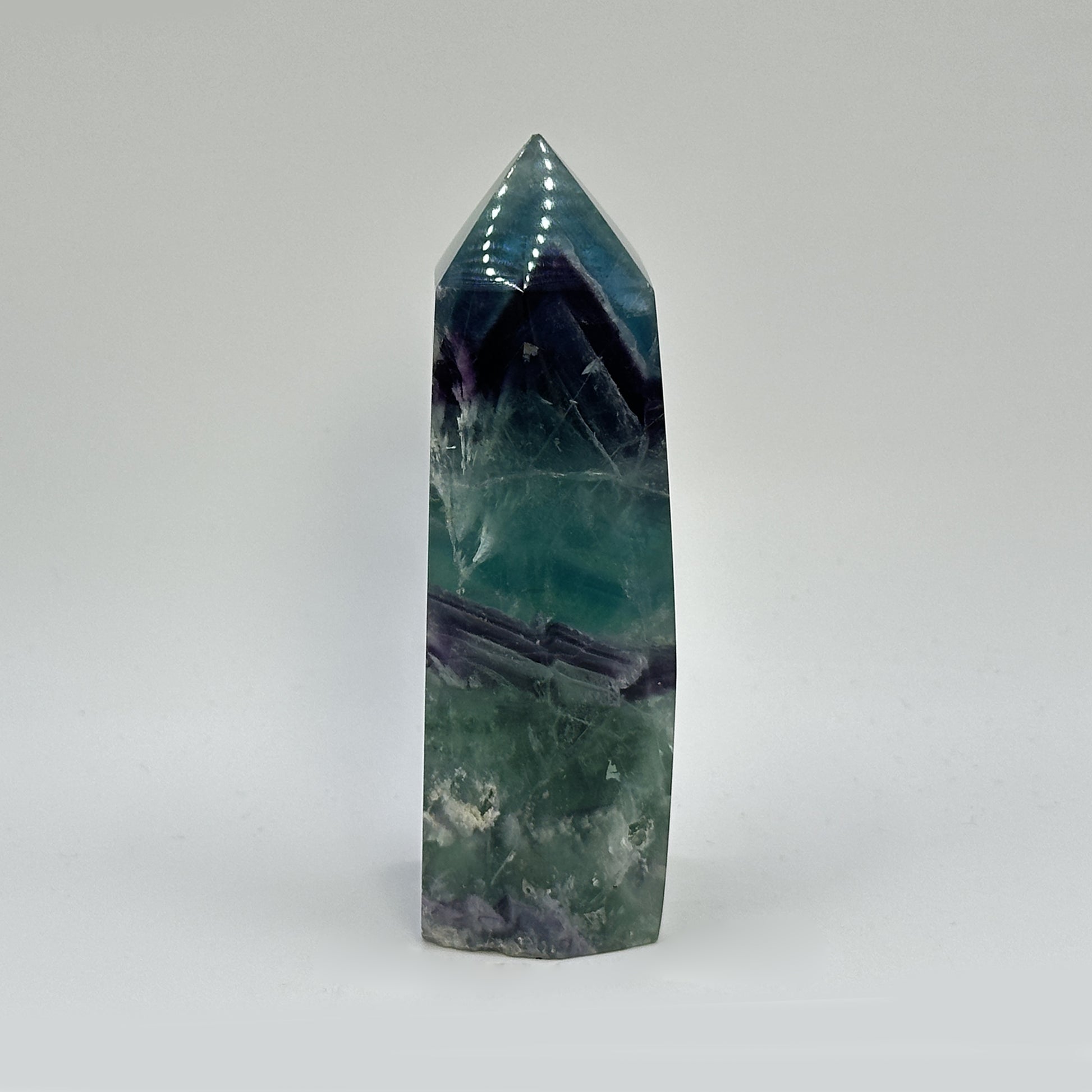 Natural Fluorite Polished Tower - Gem Avenue