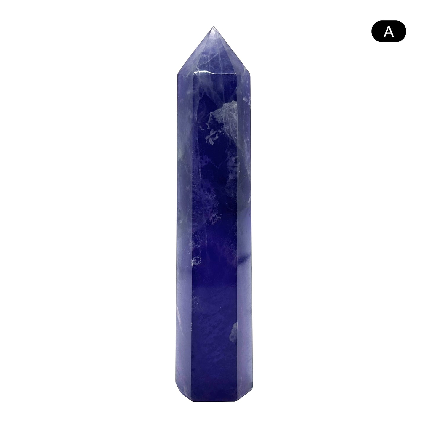 Natural Purple Fluorite Crystal Obelisk Tower Point for Energy Healing, Meditation, Focus & Elegant Home or Office Decor - RPO517
