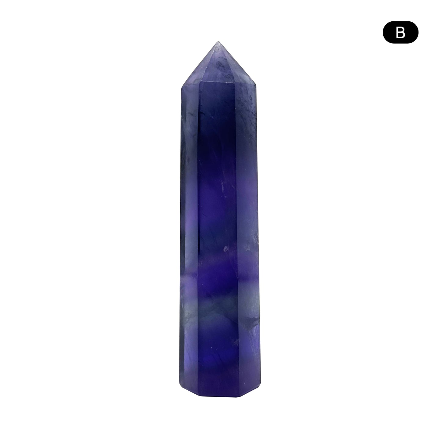 Natural Purple Fluorite Crystal Obelisk Tower Point for Energy Healing, Meditation, Focus & Elegant Home or Office Decor - RPO517