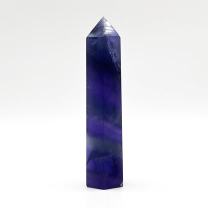 Natural Purple Fluorite Crystal Obelisk Tower Point for Energy Healing, Meditation, Focus & Elegant Home or Office Decor - RPO517