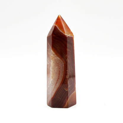 Natural Carnelian Crystal Obelisk Tower Point - Gem Avenue Retail