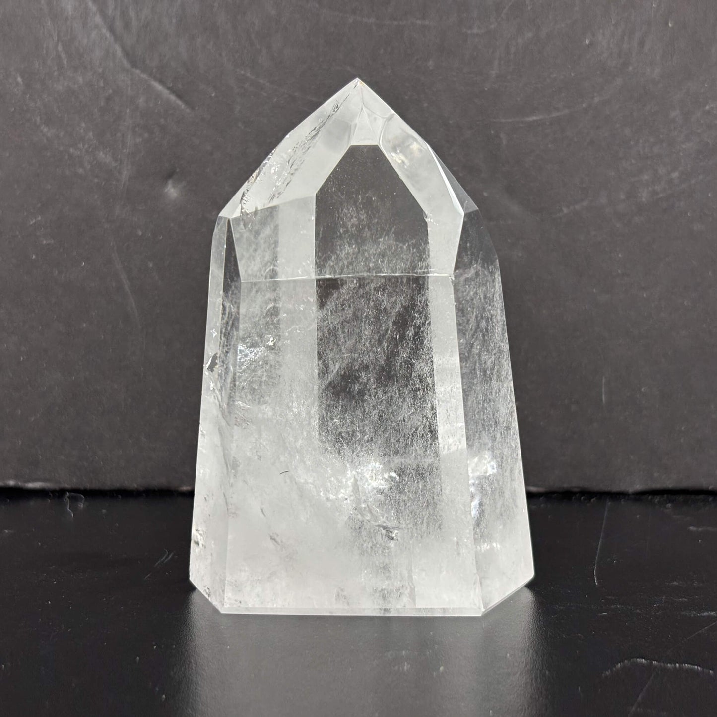 Natural Clear Quartz Tower Polished Crystal Point for Healing, Meditation, Energy Cleansing, and Home Decor - RPO522