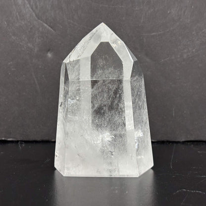 Natural Clear Quartz Tower Polished Crystal Point for Healing, Meditation, Energy Cleansing, and Home Decor - RPO522