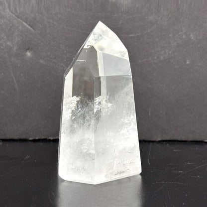 Natural Clear Quartz Tower Polished Crystal Point for Healing, Meditation, Energy Cleansing, and Home Decor - RPO522