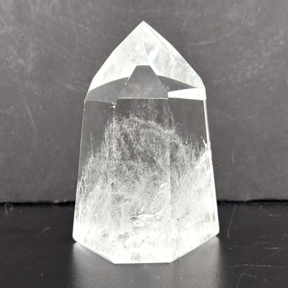 Natural Clear Quartz Tower Polished Crystal Point for Healing, Meditation, Energy Cleansing, and Home Decor - RPO522